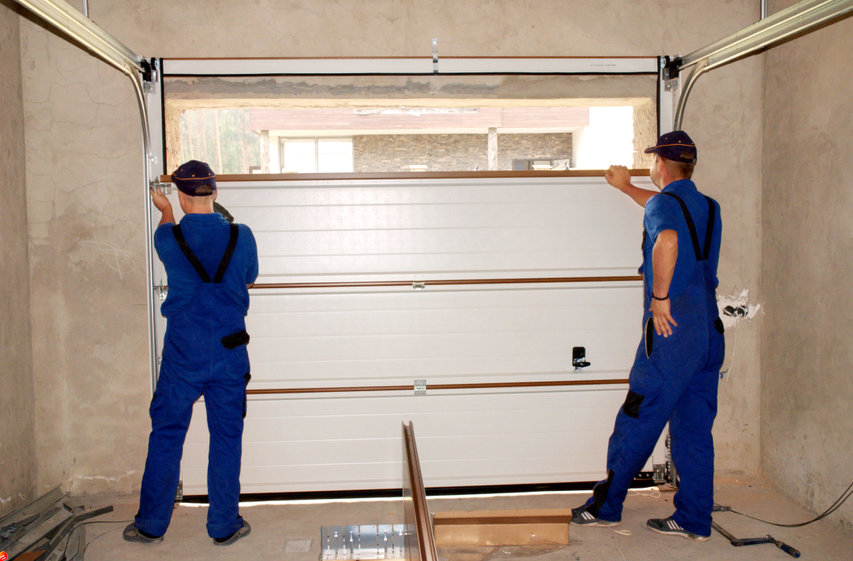 installation porte de garage